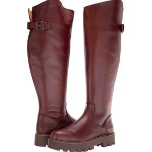NWT Franco Sarto Balin Tall boot Dallas Brown size 10 wide calf